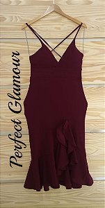 Vestido Midi Aruba Marsala