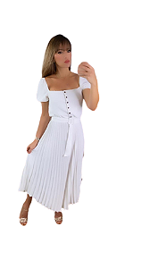 Vestido Lorena Off white