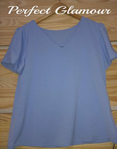 Blusa Fancy Viscose -  Azul Serenety