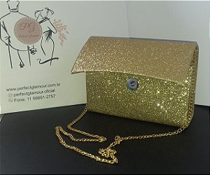 Clutch Glamour Dourada