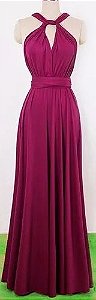 Vestido Multiformas Marsala
