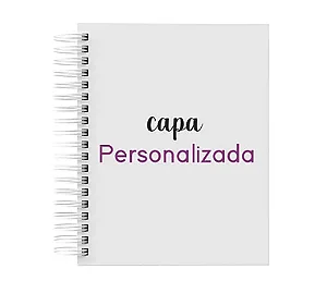 Caderno A5 100 folhas - Personalizado igual a capa do seu pedido