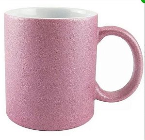 Caneca Glitter Rosa bebê ( Valor ja com a estampa)