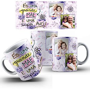 Caneca Porcelana:  Coleção -  Dia das Mães