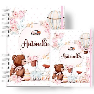 Caderneta + Porta Doc: Menina Brinquedos
