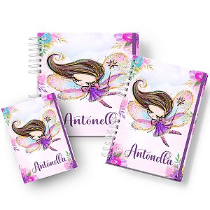 Kit Maternidade para Bebê: Menina Fadinha Roxa - Vacinas