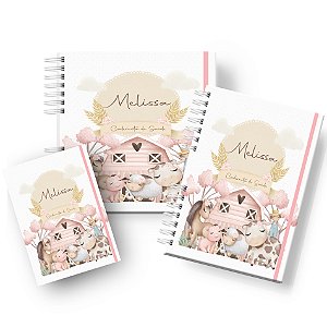 Kit Maternidade para Bebê: Menina Fazendinha Rosa - Vacinas