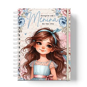 Bíblia Infantil Ilustrada: Menina dos olhos teus /Castanho Vestido Azul