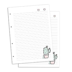 Refil de Fichário com 180 Folhas