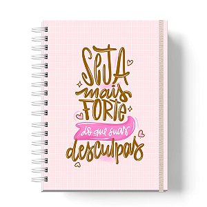 Caderno Capa Dura Personalizado C/Nome : Tamanhos Colegial, A5 e A4 Universitário (CAD-04)
