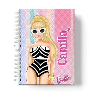 Caderno Capa Dura Personalizado C/Nome : Tamanhos Colegial, A5 e A4 Universitário (CAD-B02)