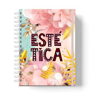 Caderno Capa Dura Personalizado C/Nome : ESTÉTICA (CAD-ET01)
