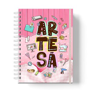 Caderno Capa Dura Personalizado C/Nome : ARTESÃ (CAD-AT01)