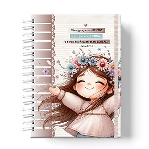 Caderno Capa Dura Personalizado C/Nome : CRISTÃ (CAD-CR03)