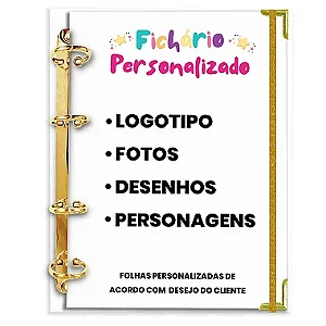 Fichário Agenda: ( Anexe sua imagem) LEIA A DESCRIÇÃO