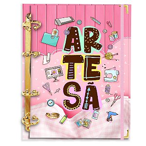 Fichário Agenda: Profissão Logo Artesã