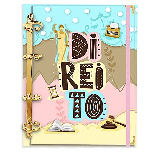 Fichário Agenda:  Profissão Direito Floral Candy