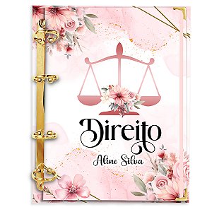 Fichário Agenda:  Profissão Direito Advogada Rosa ( D02 )