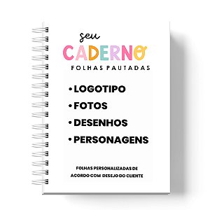 Caderno Capa Dura Personalizado: ( Anexe sua imagem) LEIA A DESCRIÇÃO