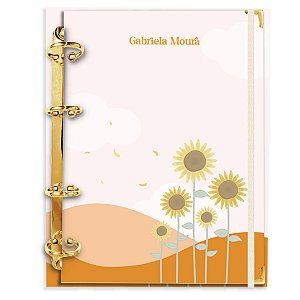 Fichário Agenda: Girassol