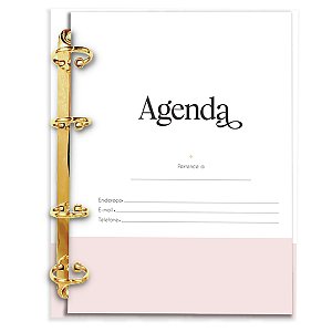 Fichário Agenda: Profissão Medicina Símbolo Floral Lilás
