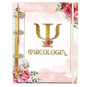 Fichário Agenda: Profissão Psicologia Dourado