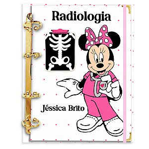 Fichário Agenda: Profissão Radiologia Rosa