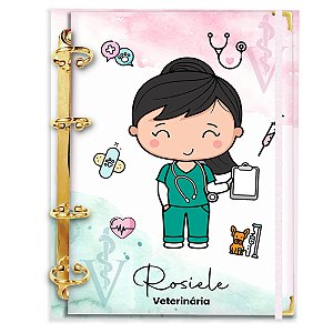 Fichário Agenda: Veterinária Profissão Candy