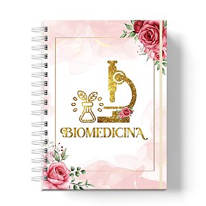 Caderno Capa Dura Personalizado C/Nome : Biomedicina