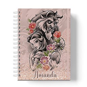 Caderno Capa Dura Personalizado C/Nome : Tamanhos Colegial, A5 e A4 Universitário (CAD-BF04)