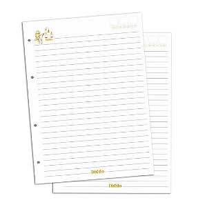 Refil de Fichário com 180 Folhas (RF04)