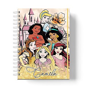 Caderno Capa Dura Personalizado C/Nome :  Personagens (CAD-PC01)