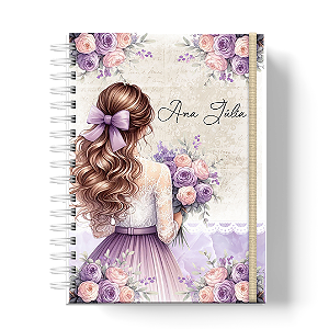 Planner de Estudos: Floral Lilás