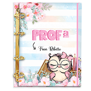 Fichário Personalizado: Professores e Pedagogos - Presente Dia dos Professores - Caderno Argolado P01