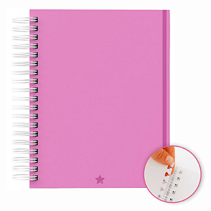 Caderno Reposicionável: 80 Folhas  | Capa Dura | 90g  Personalizado  RP7