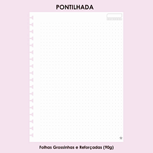 Refil Pontilhado - para Caderno Reposicionável Inteligente: 50 Folhas | 90g