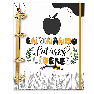 Agenda Fichário Personalizada Reposicionável:  Professor(a) Futuros Lideres
