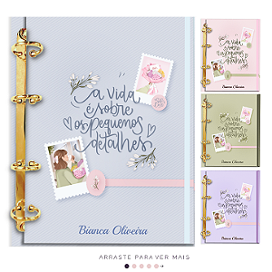 Agenda Fichário Personalizada Reposicionável: A vida