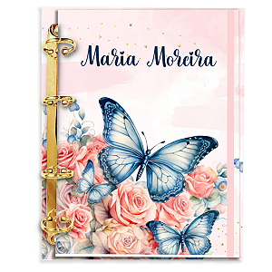 Fichário Personalizado Reposicionável: Coleção Borboleta -21