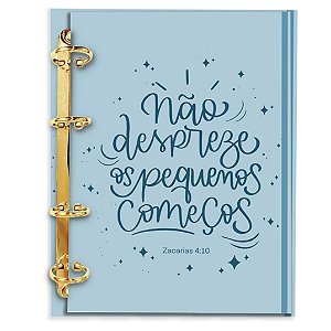 Agenda Fichário Personalizada Reposicionável: Pequenos Começos