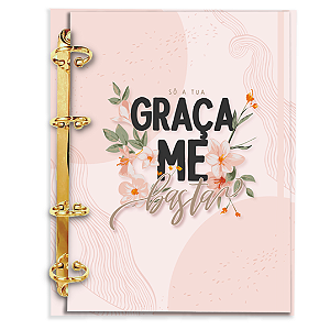 Fichário Personalizado Reposicionável:Graça Me Basta