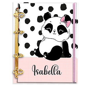 Agenda Fichário Personalizada Reposicionável: Pandinha 02