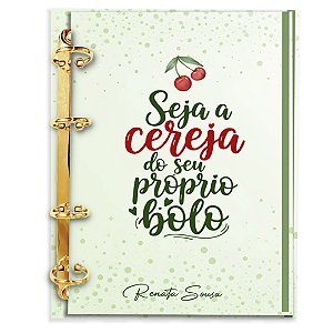 Agenda Fichário Personalizada Reposicionável: Cerejinha 01