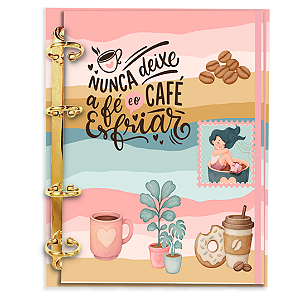 Agenda Fichário Personalizada Reposicionável: Cafezinho 2