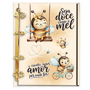 Agenda Fichário Personalizada Reposicionável: Abelinha 2