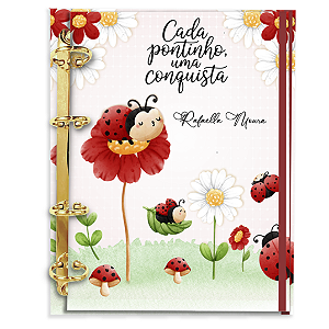 Agenda Fichário Personalizada Reposicionável: Joaninha