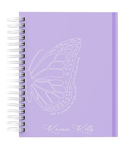 Agenda Personalizada A5: BORBOLETA LILAS LISA
