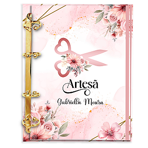 Agenda Fichário Personalizada Reposicionável: Artesã 01