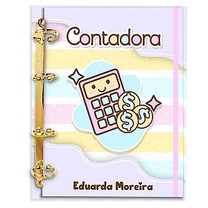 Agenda Fichário Personalizada Reposicionável: Contabilidade 05