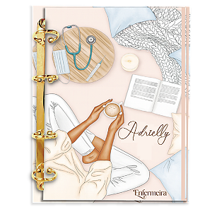 Agenda Fichário Personalizada Reposicionável: Enfermagem 08